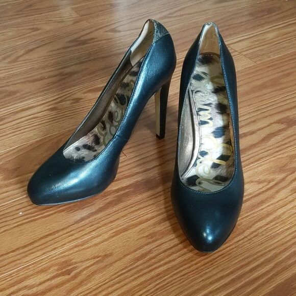 Sam Edelman black heels Sz 7 - Picture 1 of 7